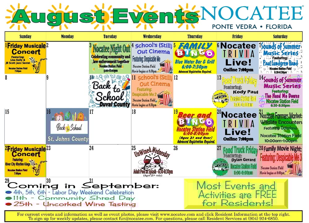 Community Events and Activities Nocatee